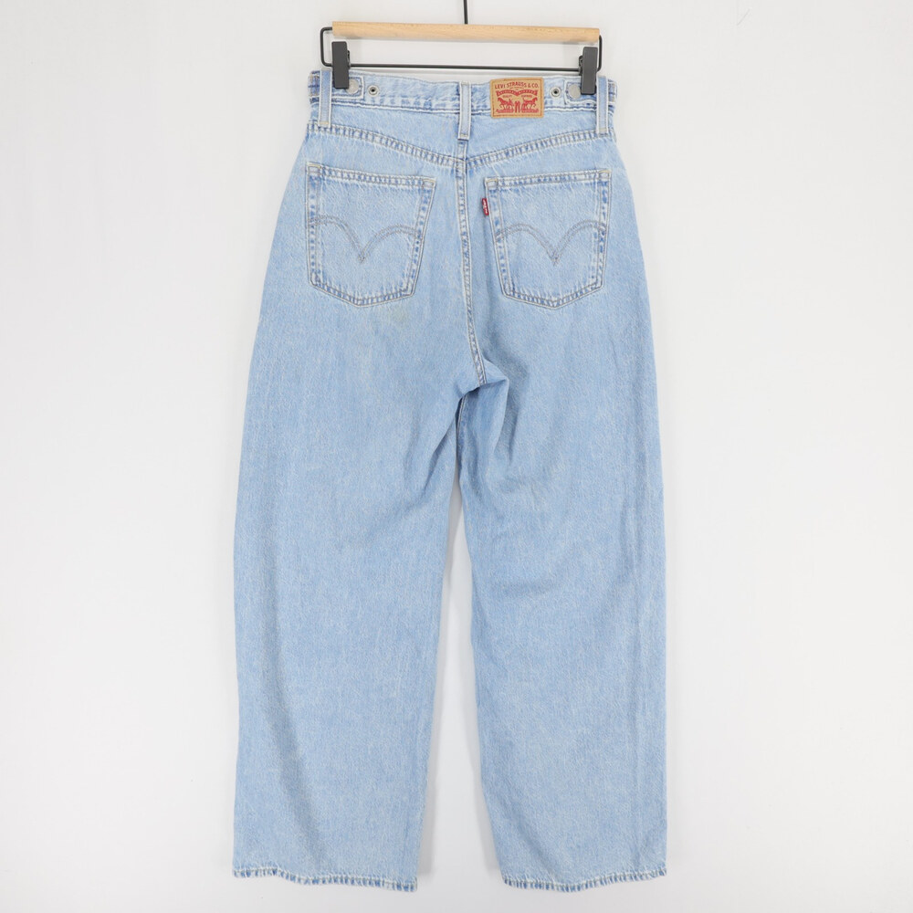 Levis Cinch Baggy Jeans Womens 26x31 Blue Light Wash High Rise Wide Leg - Picture 2 of 13